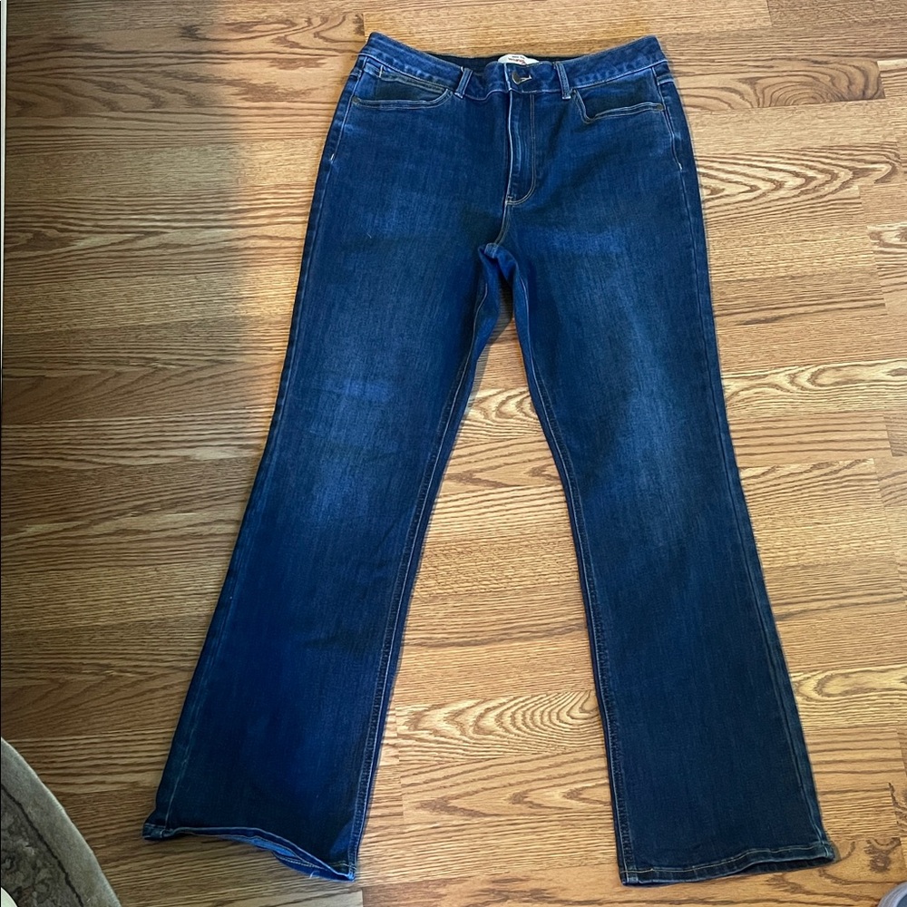 WRANGLER High Rise Dark Blue Boot Cut Women's Jeans